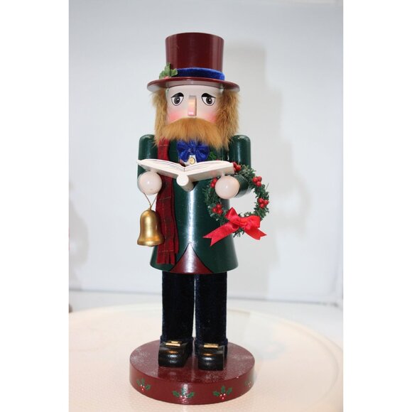 2001 Nutcracker Village 12" Victorian Caroler Nutcracker